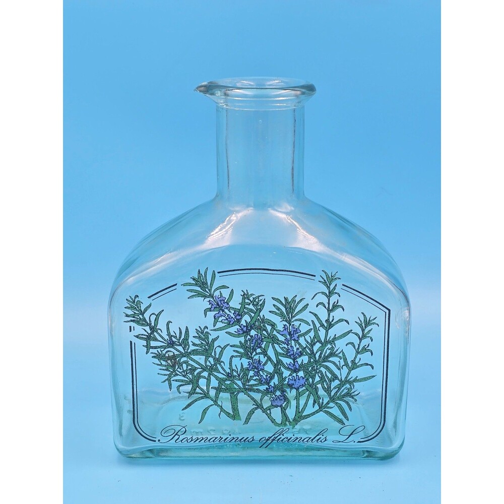 Holmegaard Denmark Rosmarinus officinalis L Glass Bottle